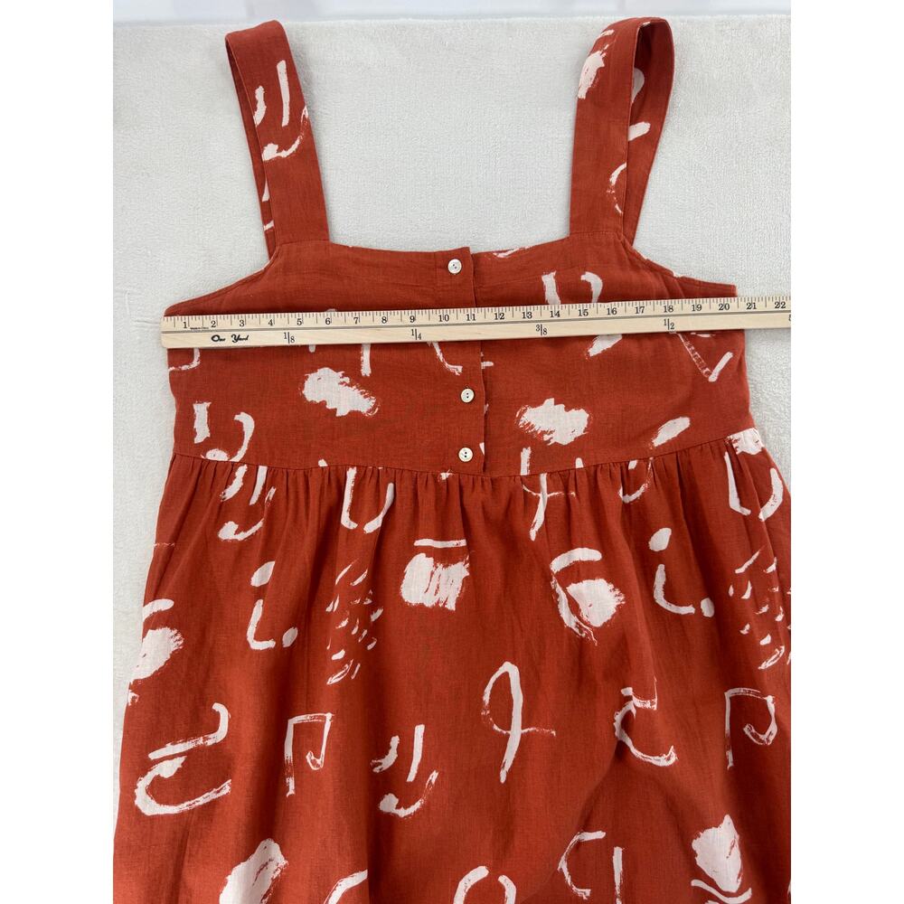 Madewell x Caroline Z Hurley Midi Dress Sundress Linen Sleeveless XL - Picture 9 of 10